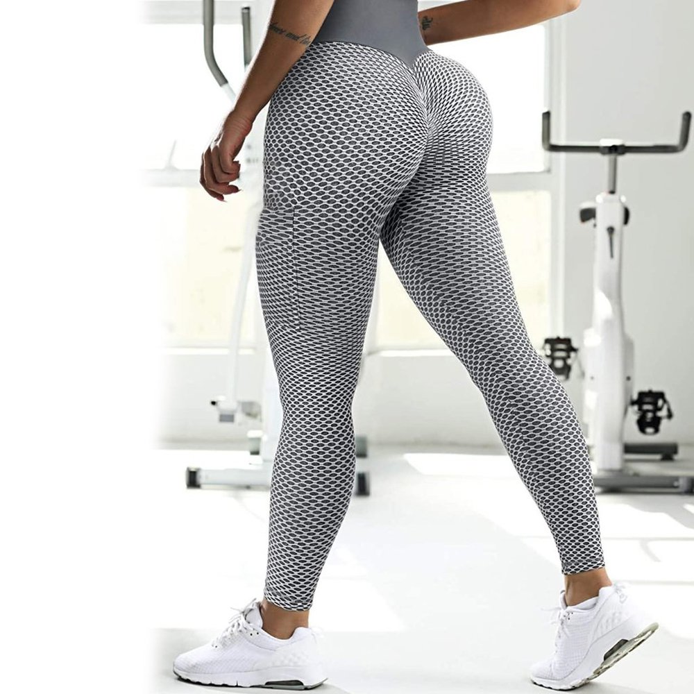 Gym leggings butt lift yoga stretch high waist